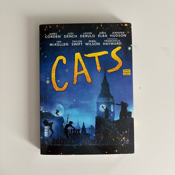 Cats Other - 5/$5 Cats DVD with Stunning Blue and Gold Cover